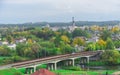 UkmergÃâ Bridge is the city`s main road transport bridge crossing the ÃÂ ventoji River. Autumn city views Lithuania